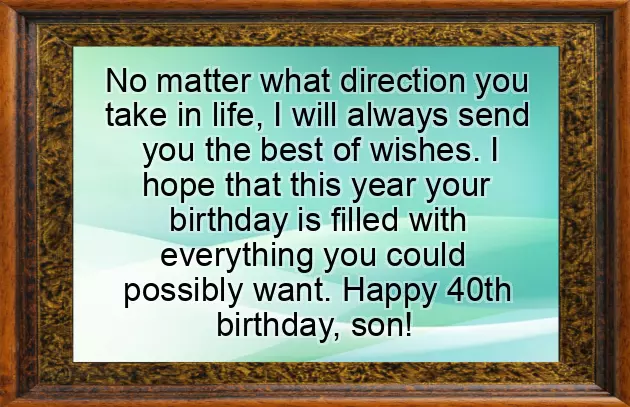 Happy Birthday Wishes 40Th Happy Birthday Wishes 40Th
