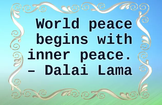 Peace And Harmony Quotes