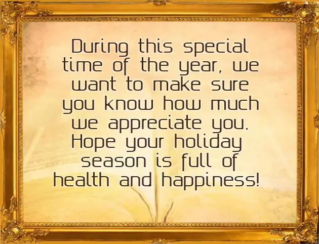 Best Wishes From Our Family To Yours