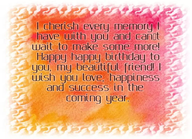 Birthday Wish To Friend Female Birthday Wish To Friend Female