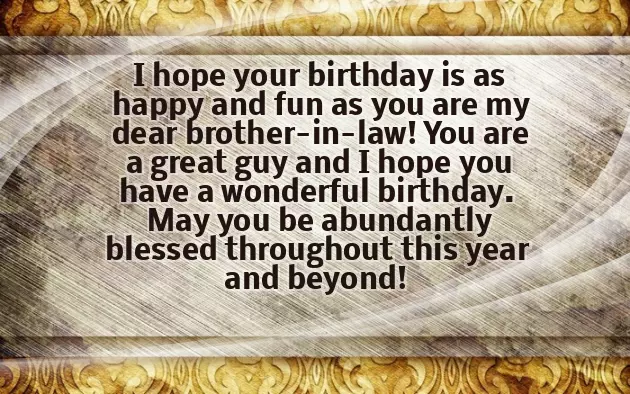 Birthday Wishes In Brother In Law Birthday Wishes In Brother In Law