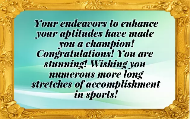 Congratulations On Your Championship Congratulations On Your Championship