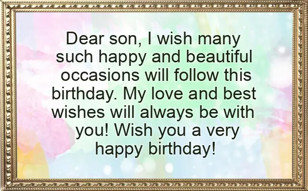 Birthday Wishes For Baby Son From Mom