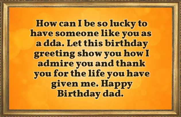 Birthday Greetings To My Father