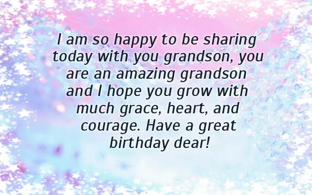 Birthday To My Grandson