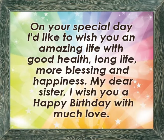 Birthday Greetings For Brother From Sister