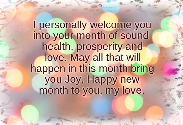 Happy New Month Baby