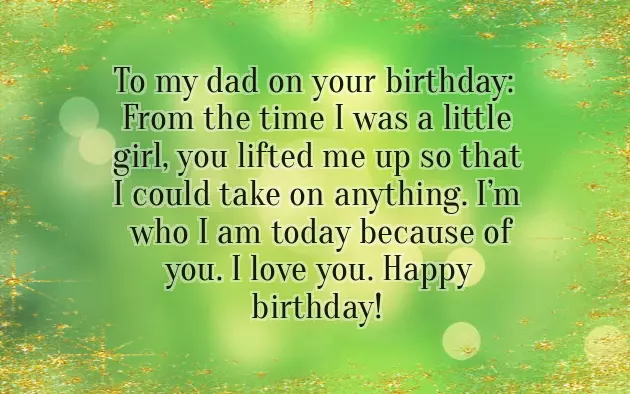 Daddy To Daughter Birthday Wishes