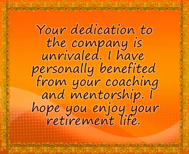 Wish You Happy Retirement Life