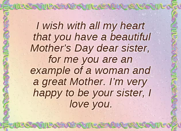 Happy Mothers Day Greetings To Sister Happy Mothers Day Greetings To Sister