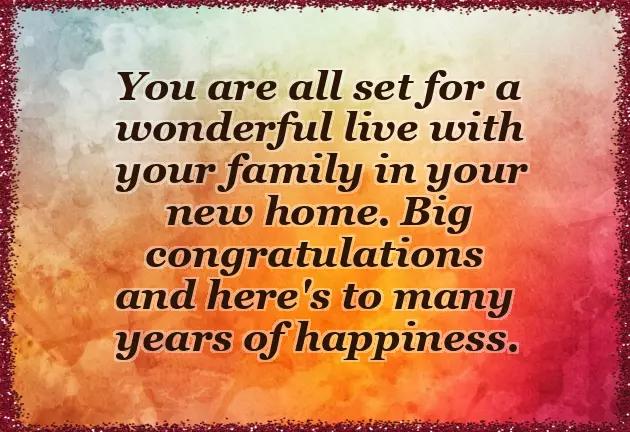 Good Luck In Your New Home