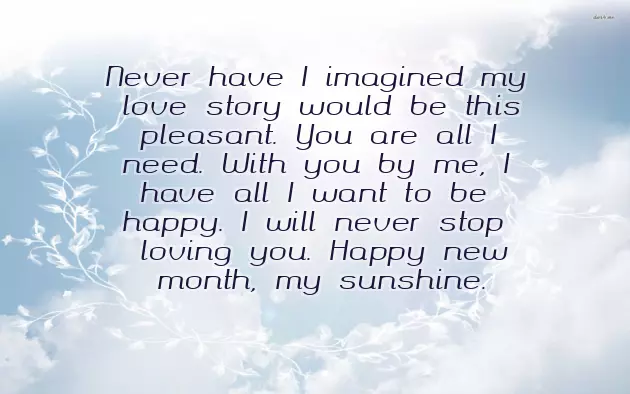 New Month Message To A Girlfriend New Month Message To A Girlfriend