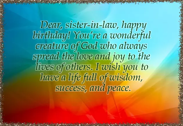 Best Birthday Words For Sister