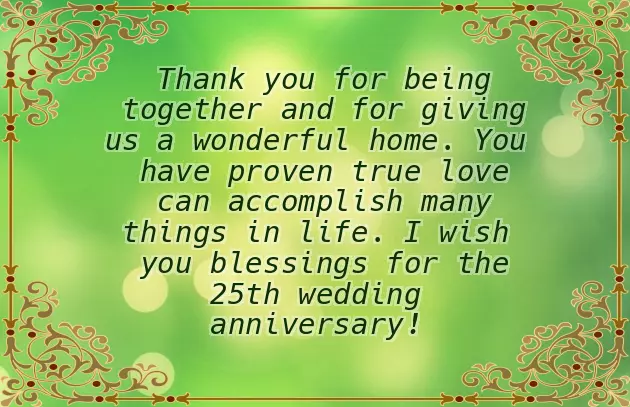 Happy 25Th Marriage Anniversary