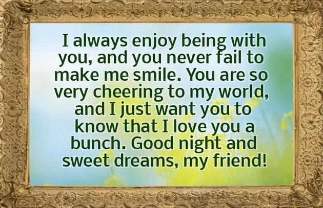 A Good Night Message For A Friend A Good Night Message For A Friend