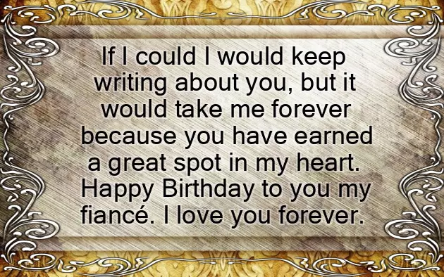 Happy Birthday Fiance
