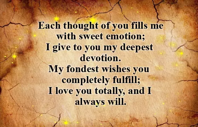 English Poetry For Love