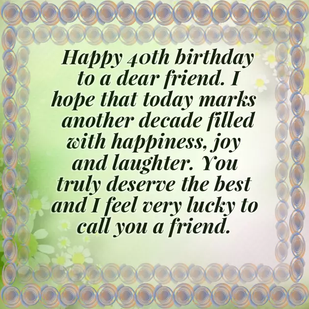 Happy 40Th Birthday Cousin Female