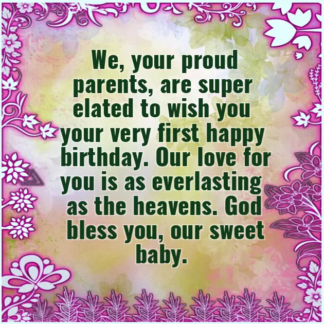 Birthday Wish For My One Year Old Son