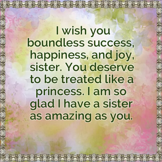 Heart Touching Message For Sister