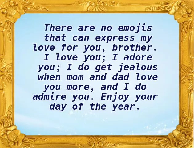 Elder Brother Birthday