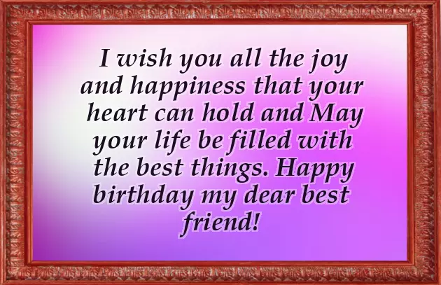 Happy Birthday Lines For Best Friend