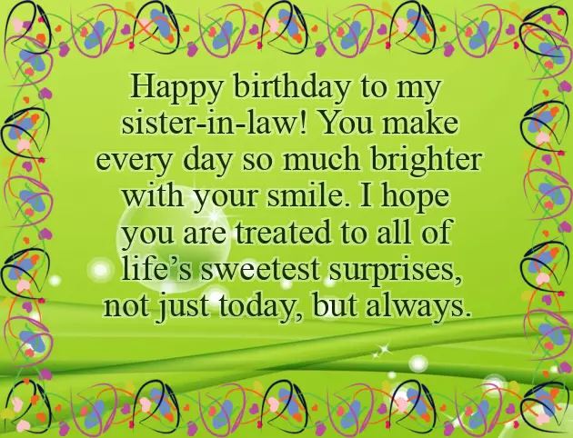 Happy Birthday To Wish Sister