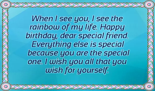 Happy Birthday To A Special Male Friend