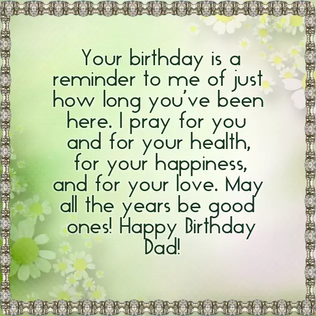 Birthday Wishes To Father