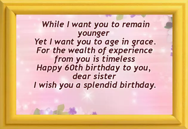 Funny 60Th Birthday Poems For Sister Funny 60Th Birthday Poems For Sister