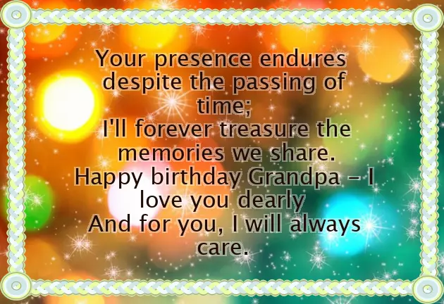 Birthday Poem For Grandfather Birthday Poem For Grandfather