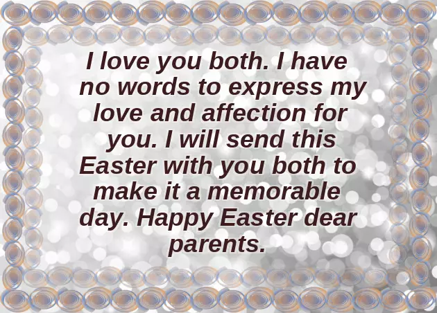Easter Message To Parents