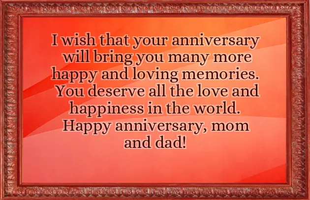 Happy Anniversary Mum Dad