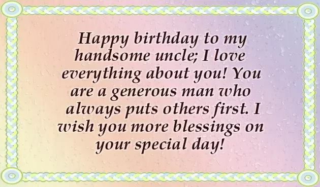 Happy Birthday To My Uncle Happy Birthday To My Uncle