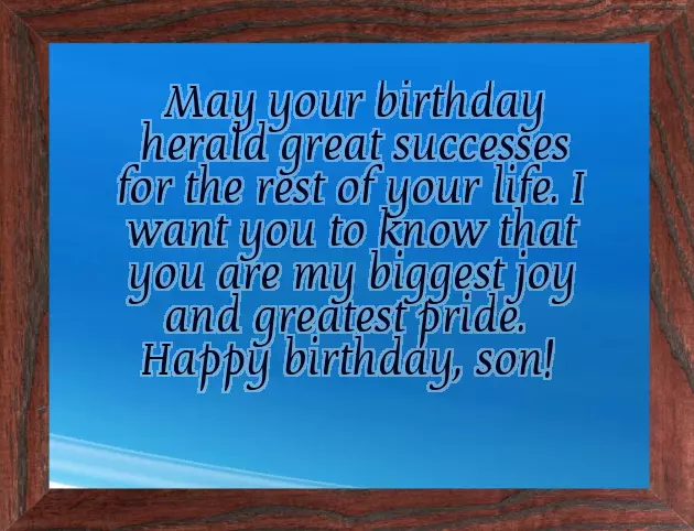 Funny Birthday Wishes For My Son