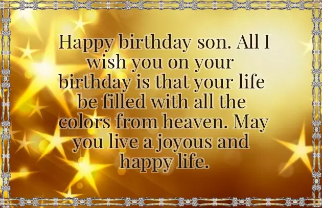 Birthday Wishes For A Wonderful Son