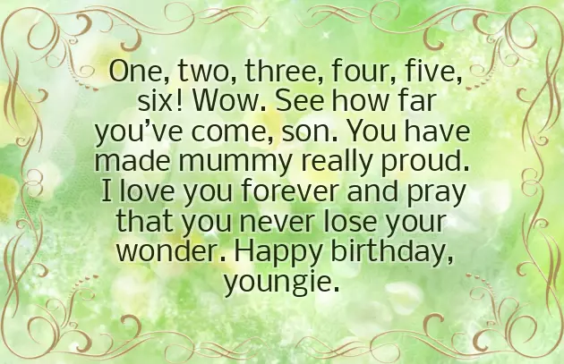 Nephew 6Th Birthday Wishes