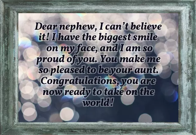 Congratulations To My Nephew Congratulations To My Nephew