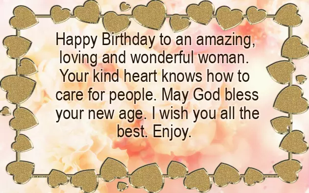 Happy Birthday To A Charming Lady