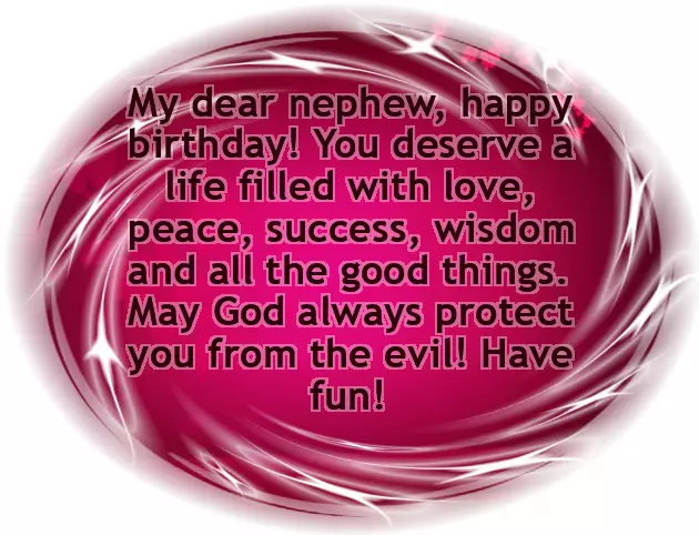 Birthday Thought For Nephew Birthday Thought For Nephew