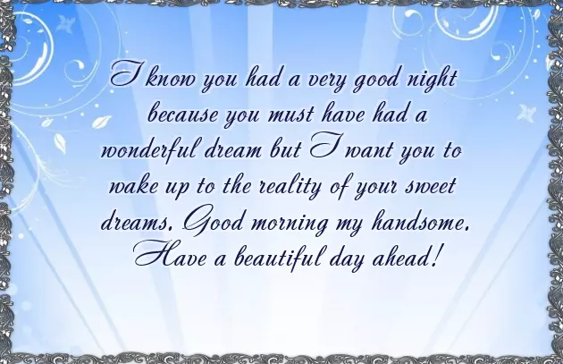 Wish Morning For Boyfriend