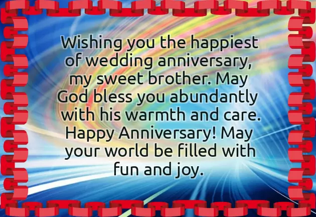 1St Wedding Anniversary Wishes For Brother 1St Wedding Anniversary Wishes For Brother