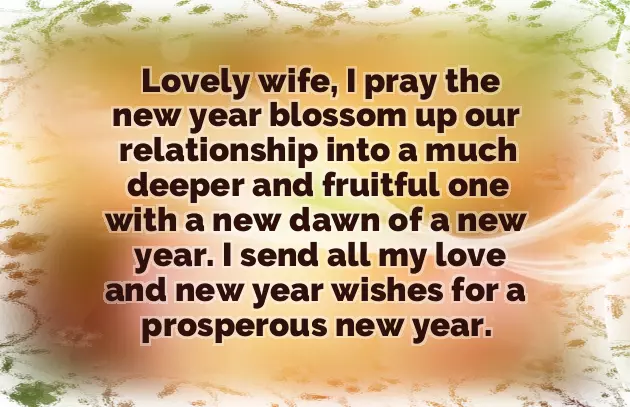 New Year Message To My Wife New Year Message To My Wife