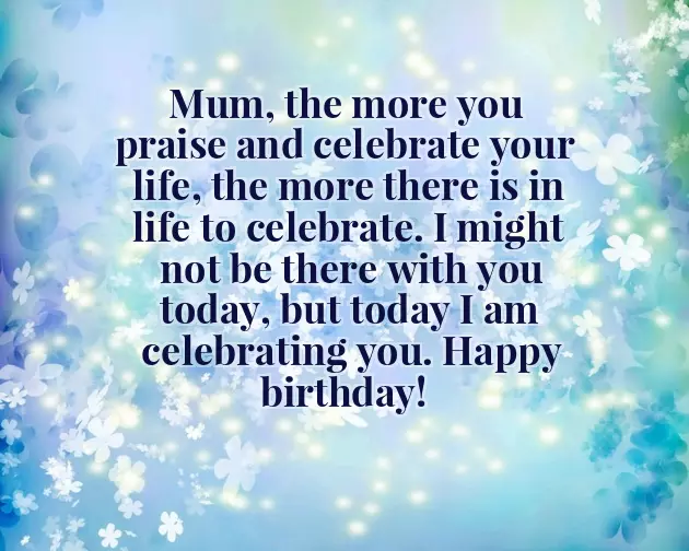 Birthday Wishes To My Mom From Son