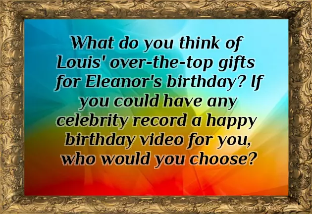 Happy Birthday Eleanor Happy Birthday Eleanor