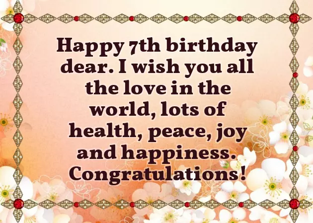 7Th Birthday Wishes To Daughter 7Th Birthday Wishes To Daughter