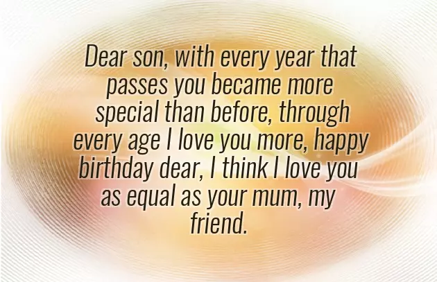 Birthday Wishes For Friend Son