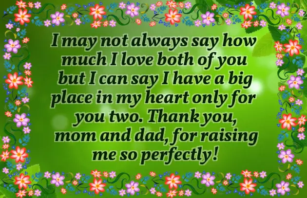 Special Message For Parents