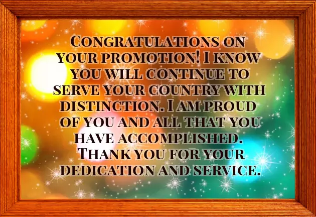 Wishes For New Promotion Wishes For New Promotion