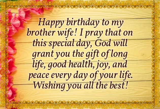 Happy Birthday To My Brother Wife Happy Birthday To My Brother Wife